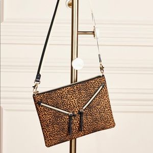 Stella&Dot Lady Boss Animal Print Crossbody with Strap